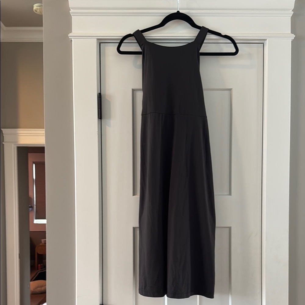 Patagonia Gray Sleeveless Halter Midi Dress
